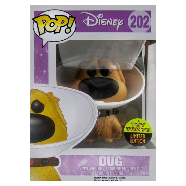 Funko POP #202 Disney Pixar Up Dug with Code of Shame Exclusive Figure